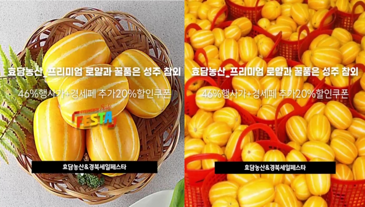 효담농산- 꿀품은 성주 참외